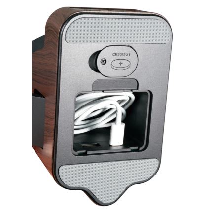 LED+CCT Димируема настолна лампа с безжично зареждане QI IDEAL LED/8W/230V 2700/4000/5000K кафява