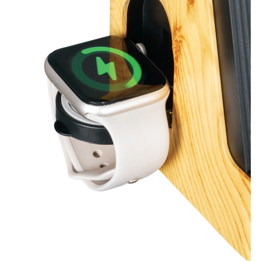 LED+CCT Димируема настолна лампа с безжично зареждане QI IDEAL LED/8W/230V 2700/4000/5000K бежова