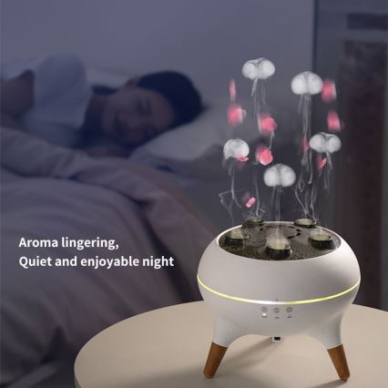 Immax 09104L - Арома дифузер и овлажнител за въздух JELLYFISH LED/11W/5V