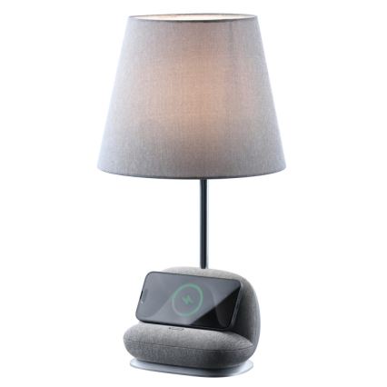 LED димируема настолна лампа с безжично зареждане Qi SOFA LED/6W/230V сива