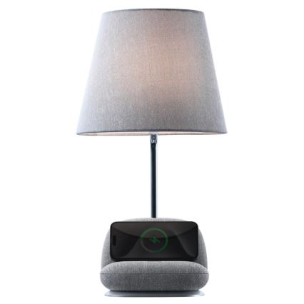 LED димируема настолна лампа с безжично зареждане Qi SOFA LED/6W/230V сива