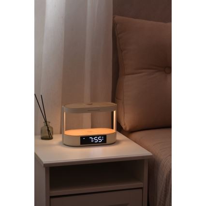 Димируема настолна LED лампа с будилник и зареждане TRIPLE DOCK LED/1,5W/5V