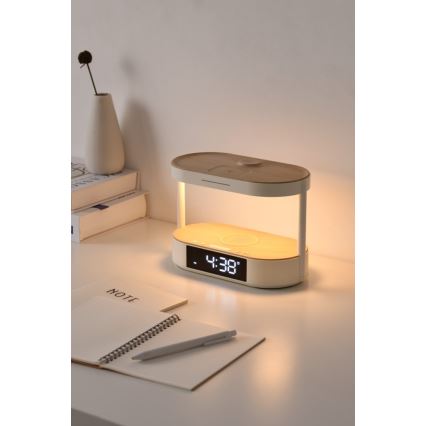 Димируема настолна LED лампа с будилник и зареждане TRIPLE DOCK LED/1,5W/5V