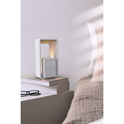 LED настолна лампа с будилник и функция за зареждане CALM LED/3,5W/5V
