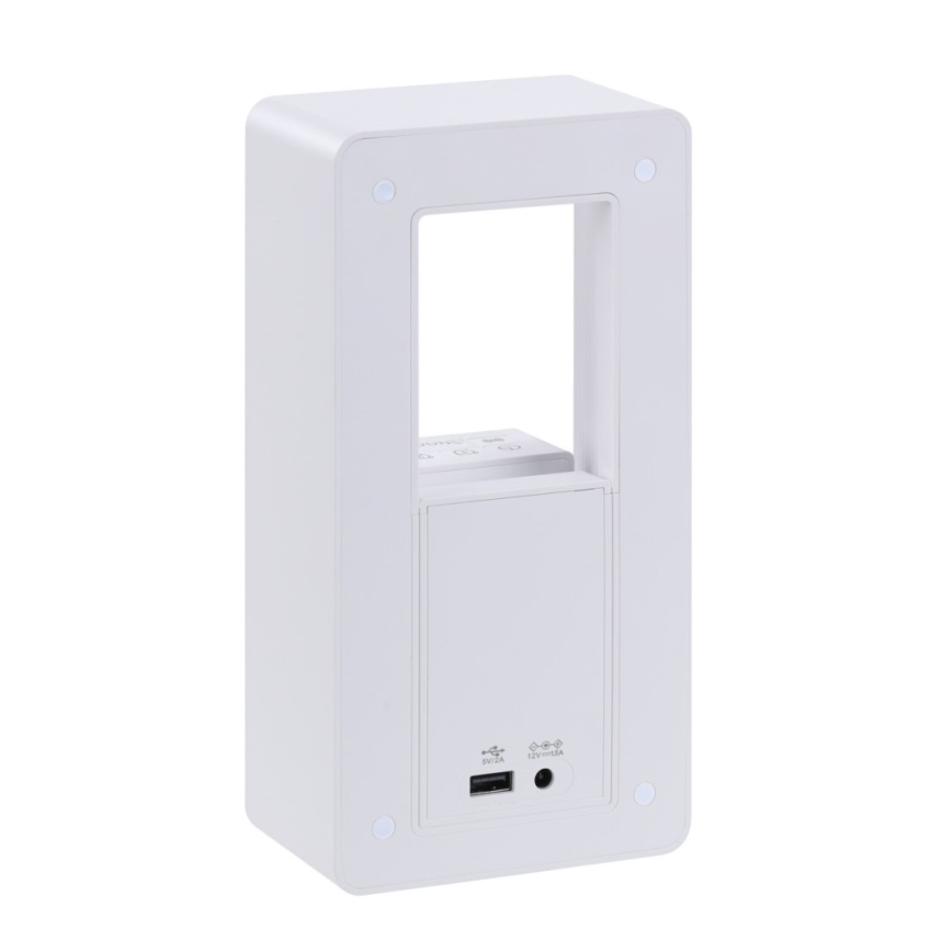 LED настолна лампа с будилник и функция за зареждане CALM LED/3,5W/5V