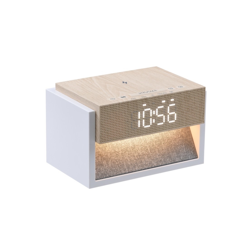 LED настолна лампа с будилник и функция за зареждане CALM LED/1,2W/5V