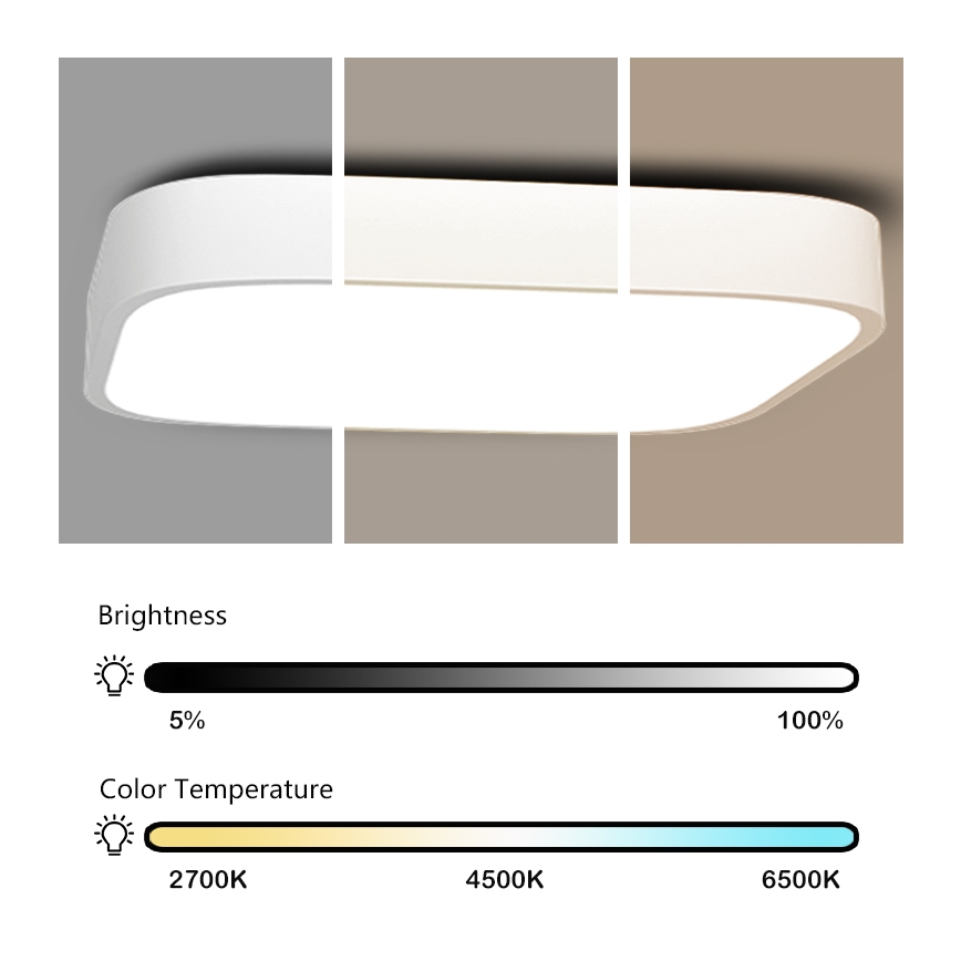 Immax NEO 07042L – LED Димируема лампа RECUADRO LED/67W/230V + дистанционно Tuya