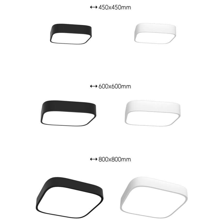 Immax NEO 07042L – LED Димируема лампа RECUADRO LED/67W/230V + дистанционно Tuya