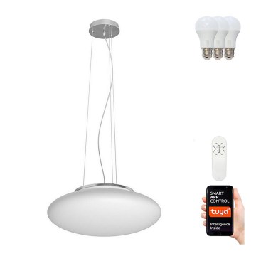Immax NEO 07055L – LED RGB Димируем висящ полилей ELIPTICO 3×E27/8.5W/100–240V + дистанционно Tuya