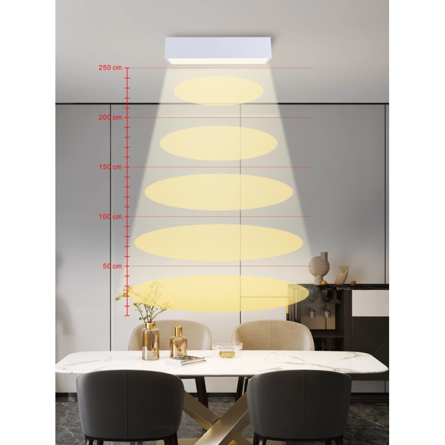 Immax NEO 07072-60 - LED Димируем плафон CANTO LED/34W/230V бял Tuya + дистанционно управление