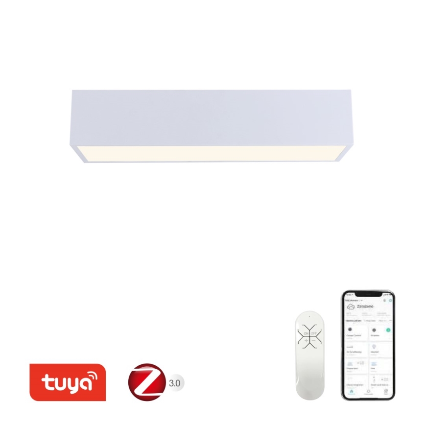 Immax NEO 07072-60 - LED Димируем плафон CANTO LED/34W/230V бял Tuya + дистанционно управление