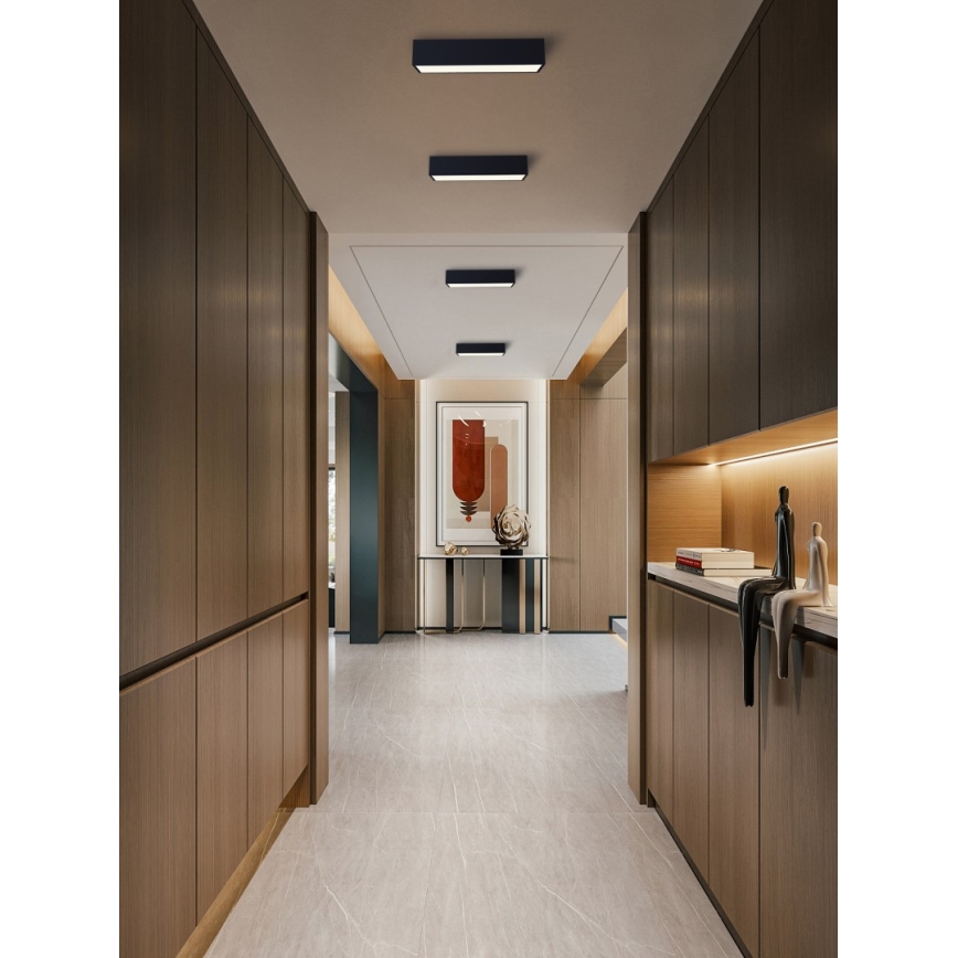 Immax NEO 07074-60 - LED Димируем плафон CANTO LED/34W/230V черен Tuya + дистанционно управление