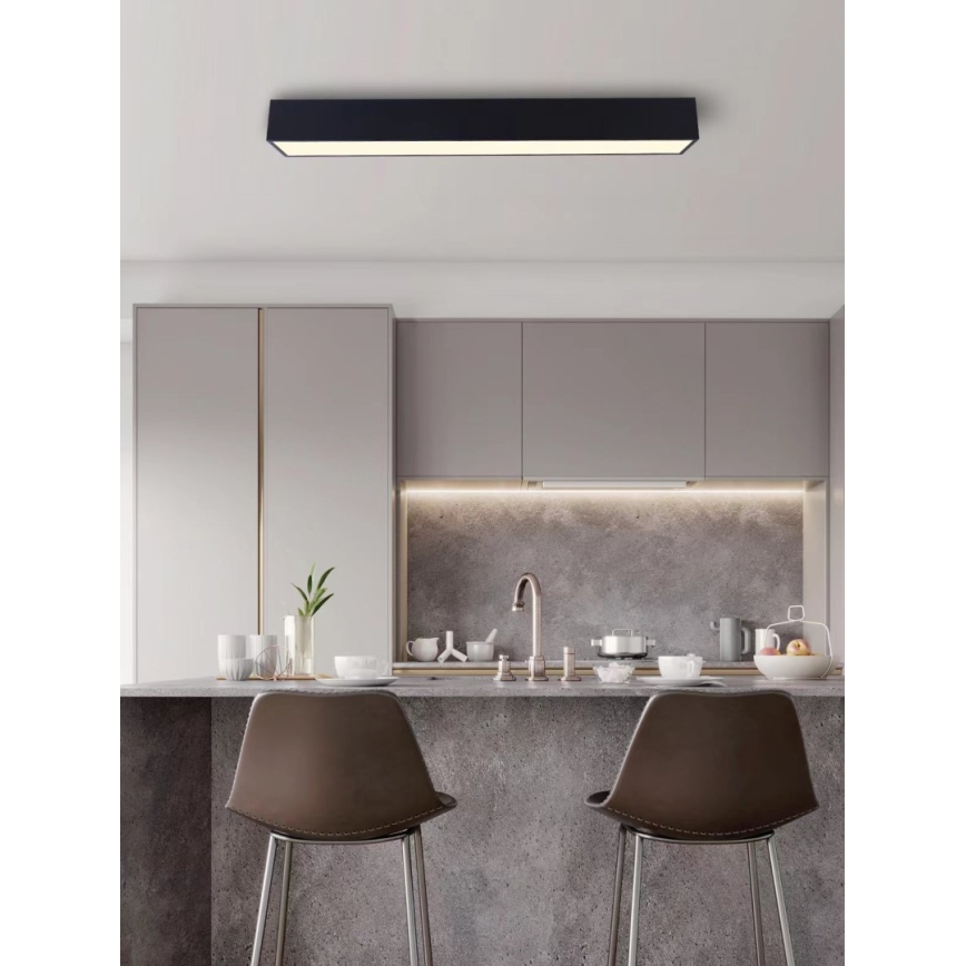 Immax NEO 07074-90 - LED Димируем плафон CANTO LED/50W/230V черен Tuya + дистанционно управление