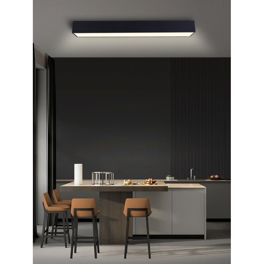 Immax NEO 07074-90 - LED Димируем плафон CANTO LED/50W/230V черен Tuya + дистанционно управление
