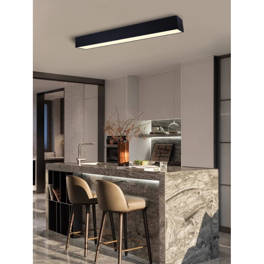Immax NEO 07074-90 - LED Димируем плафон CANTO LED/50W/230V черен Tuya + дистанционно управление