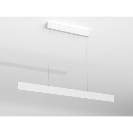 Immax NEO 07075L-LED Димируем висящ полилей LISTON бял LED/18W/230V + д.у. Tuya