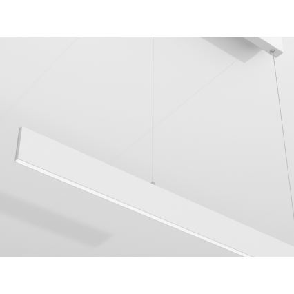 Immax NEO 07075L-LED Димируем висящ полилей LISTON бял LED/18W/230V + д.у. Tuya