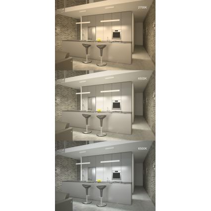 Immax NEO 07076L - LED регулируема полилей на кабел, черен LISTON LED/18W/230V Tuya + дистанционно управление