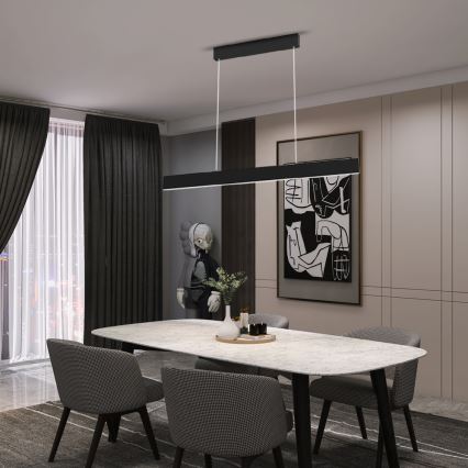 Immax NEO 07076L - LED регулируема полилей на кабел, черен LISTON LED/18W/230V Tuya + дистанционно управление