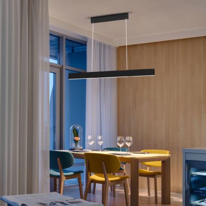 Immax NEO 07076L - LED регулируема полилей на кабел, черен LISTON LED/18W/230V Tuya + дистанционно управление