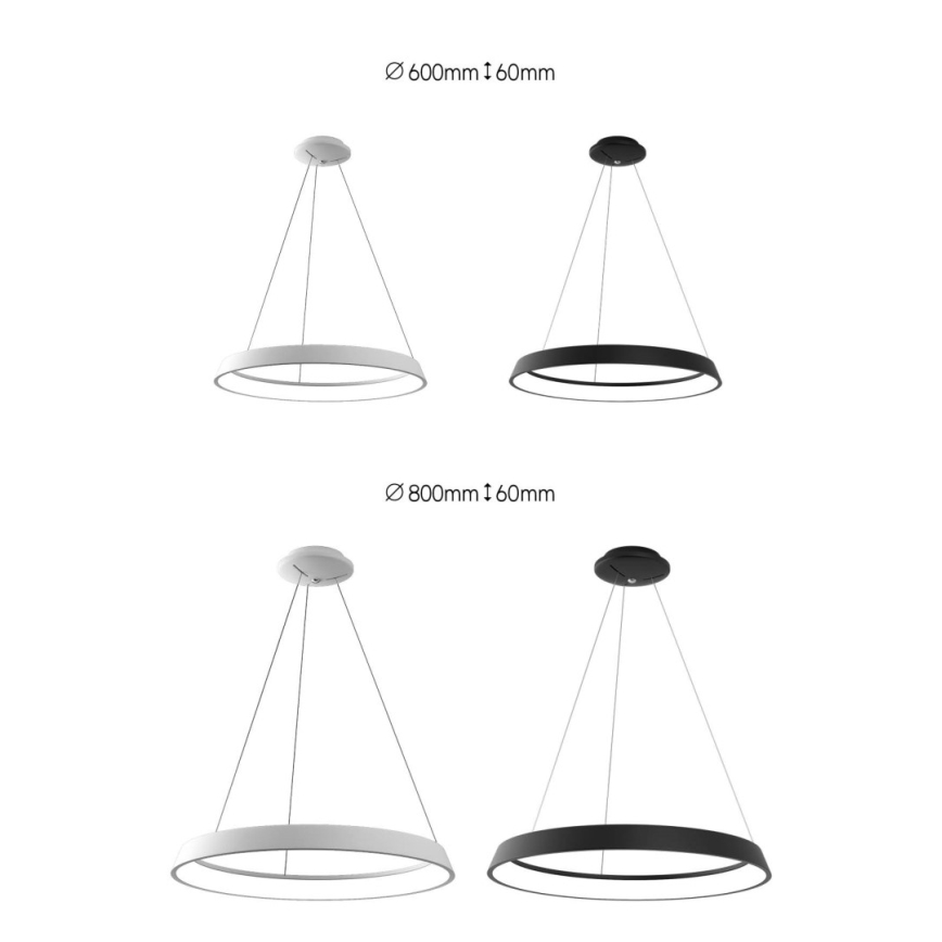 Immax NEO 07079L - LED Димируем висящ полилей LIMITADO LED/39W/230V 60 см Tuya + дистанционно управление