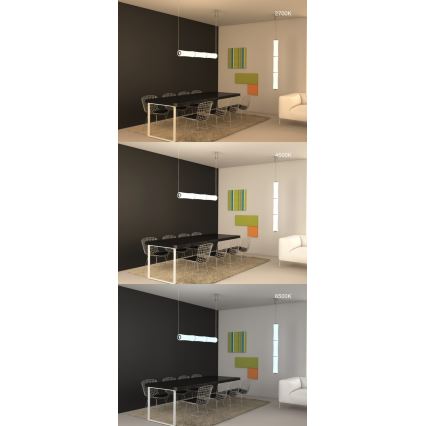 Immax NEO 07104L - LED Димируем висящ полилей BAMBOOS LED/45W/230V 135см Tuya