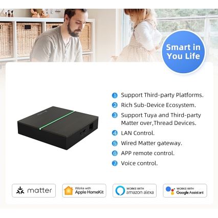 Immax NEO 07117-5 - Умен MATTER мост, Zigbee 3.0, 230 V, с Wi‑Fi