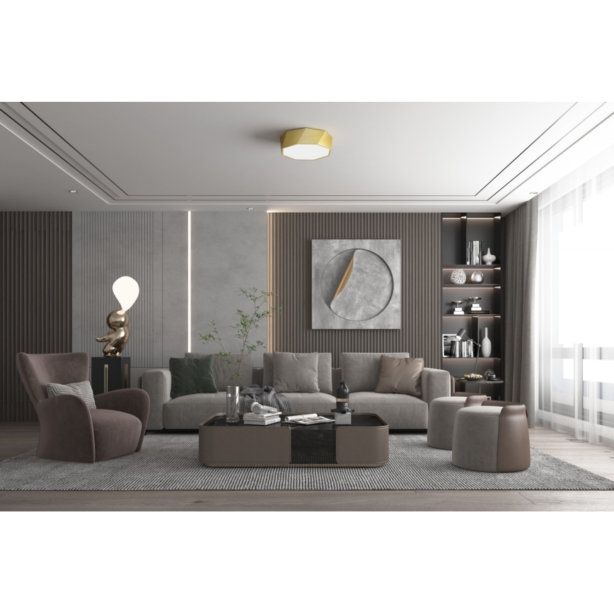 Immax NEO 07132-G40 - LED SMART Димируема лампа DIAMANTE LED/31W/230V златиста 40 см + дистанционно управление Tuya ZigBee