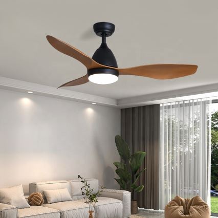 Immax NEO 07141-B - LED Вентилатор за таван NEO LITE FRESCO LED/18W/230V Tuya Wi-Fi черен/кафяв+ дистанционно управление