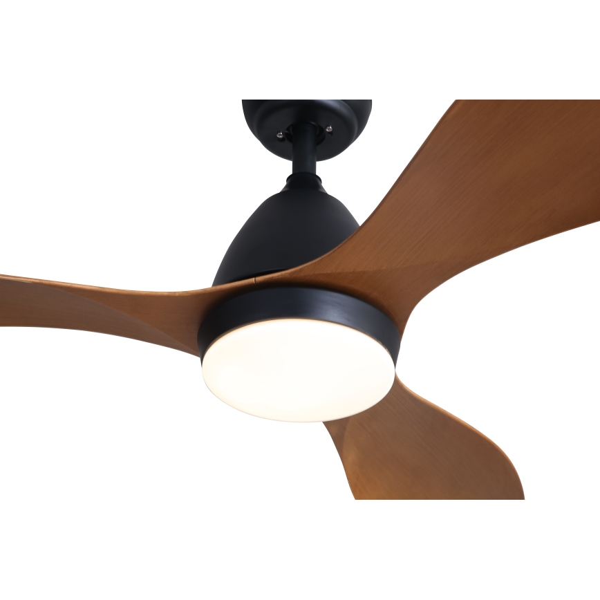 Immax NEO 07141-B - LED Вентилатор за таван NEO LITE FRESCO LED/18W/230V Tuya Wi-Fi черен/кафяв+ дистанционно управление