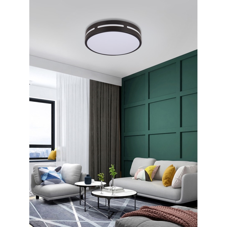 Immax NEO 07152-B30 - LED Димируема лампа NEO LITE PERFECTO LED/24W/230V Wi-Fi Tuya черна + дистанционно