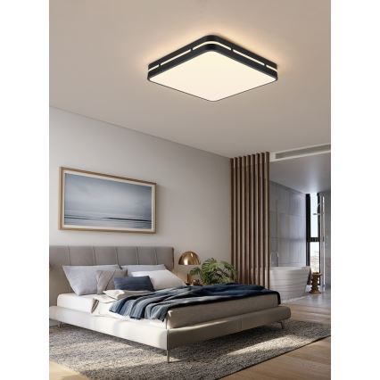 Immax NEO 07154-B30 - LED Димируема лампа NEO LITE PERFECTO LED/24W/230V Wi-Fi Tuya черна + дистанционно