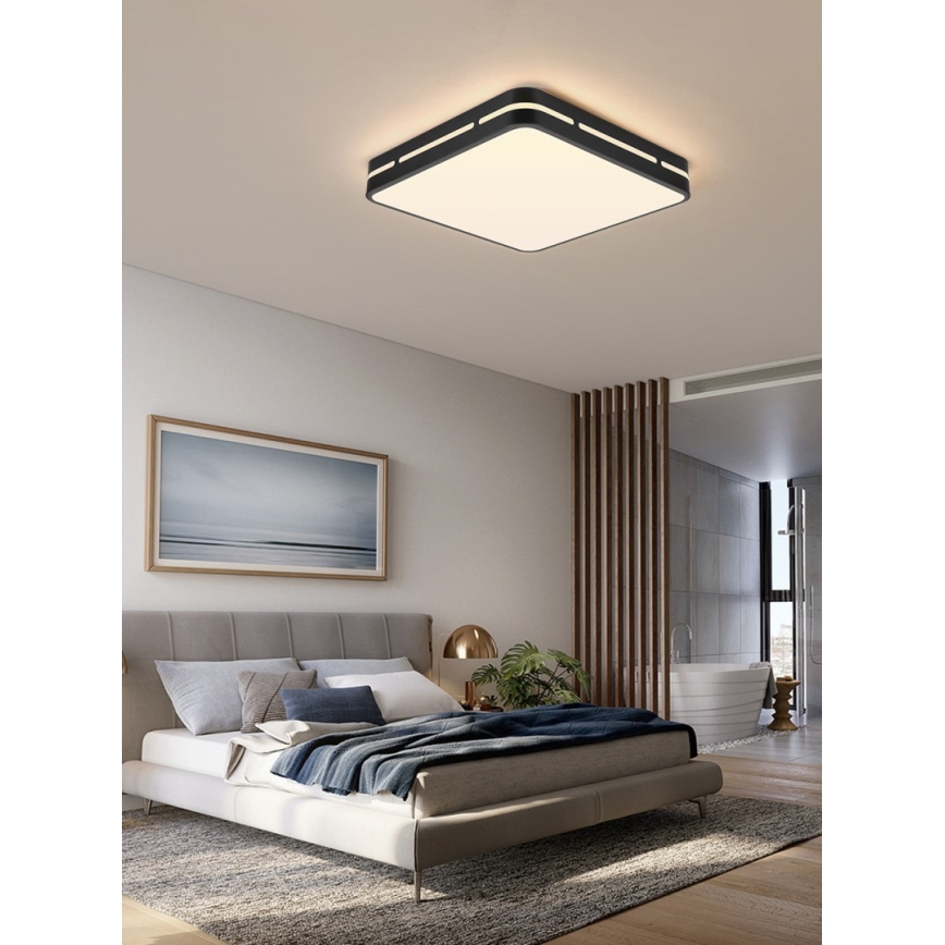 Immax NEO 07154-B30 - LED Димируема лампа NEO LITE PERFECTO LED/24W/230V Wi-Fi Tuya черна + дистанционно