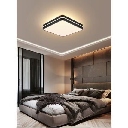 Immax NEO 07154-B30 - LED Димируема лампа NEO LITE PERFECTO LED/24W/230V Wi-Fi Tuya черна + дистанционно