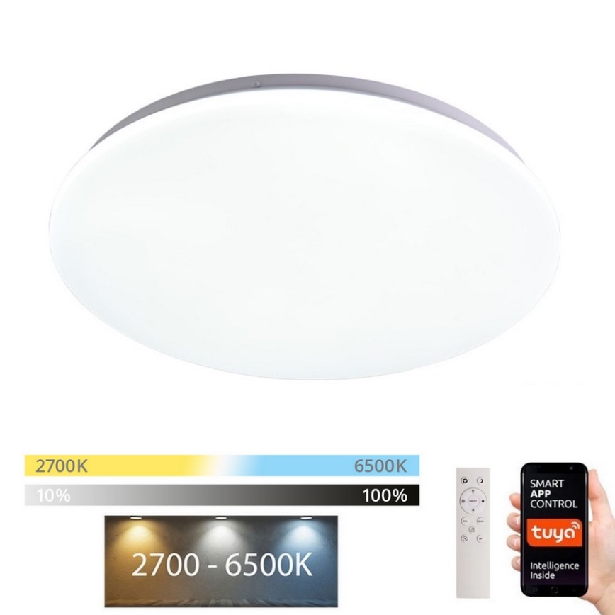 Immax NEO 07156-38 - LED Димируем плафон ANCORA LED/24W/230V 2700-6500K Wi-Fi + дистанционно Tuya