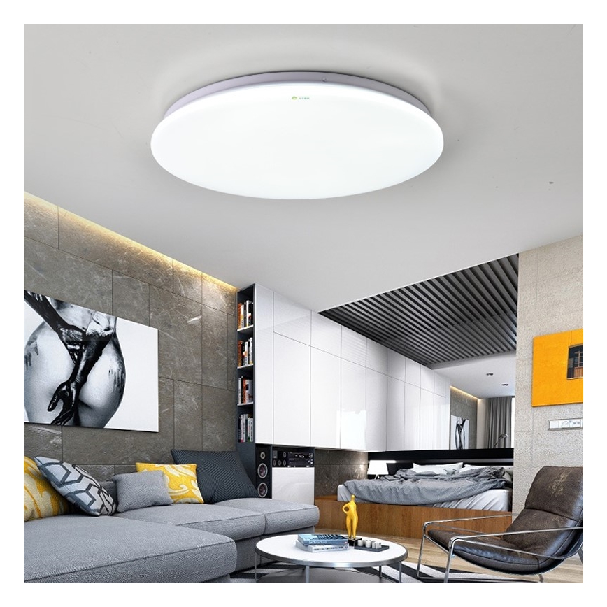 Immax NEO 07156-38 - LED Димируем плафон ANCORA LED/24W/230V 2700-6500K Wi-Fi + дистанционно Tuya