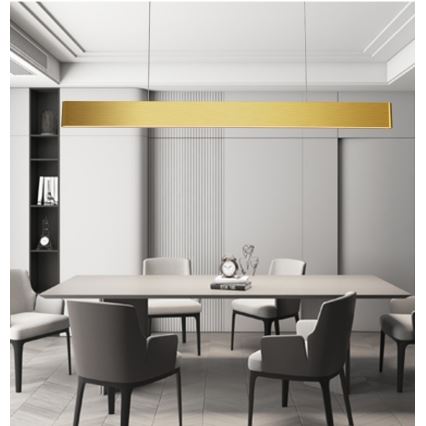 Immax NEO 07157-G120X - LED RGB+CCTW Димируем пендел MILANO LED/40W/230V Tuya златист