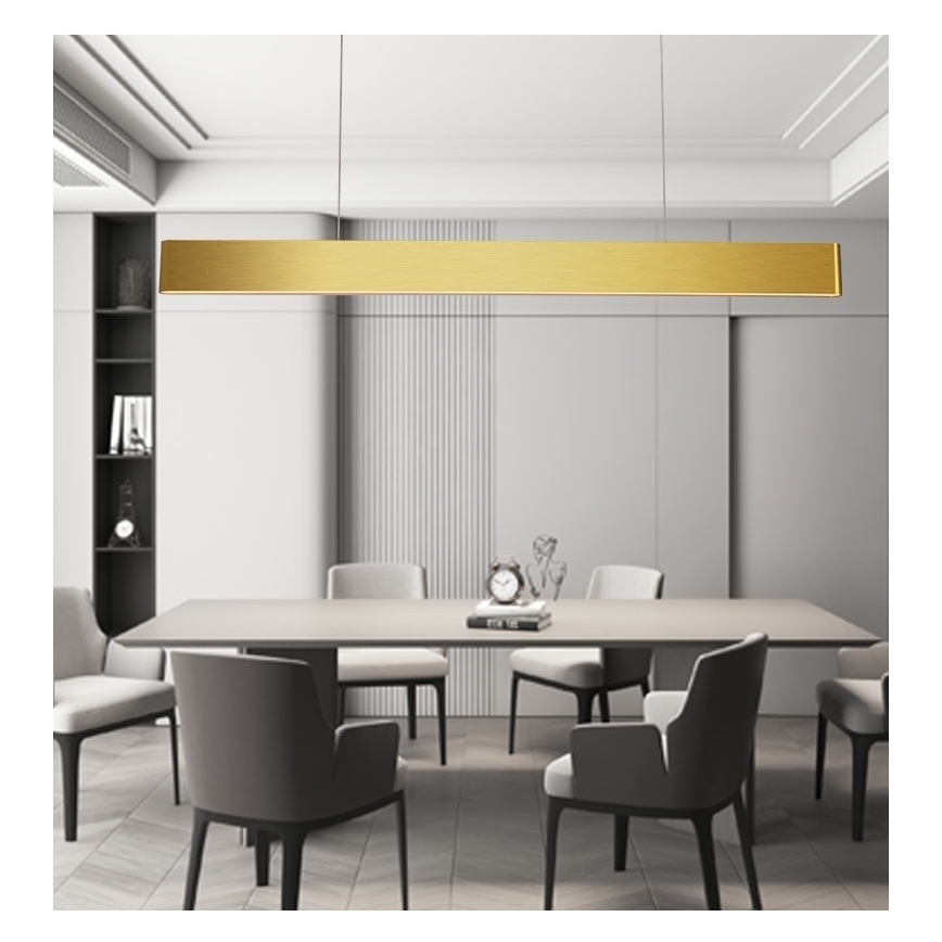 Immax NEO 07157-G120X - LED RGB+CCTW Димируем пендел MILANO LED/40W/230V Tuya златист