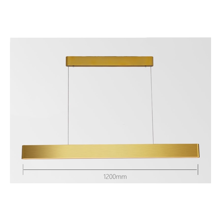 Immax NEO 07157-G120X - LED RGB+CCTW Димируем пендел MILANO LED/40W/230V Tuya златист