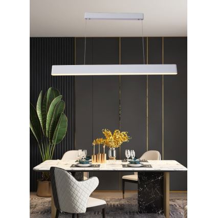 Immax NEO 07157-W120X - LED RGB+CCT Димируем пендел MILANO LED/40W/230V Tuya бял
