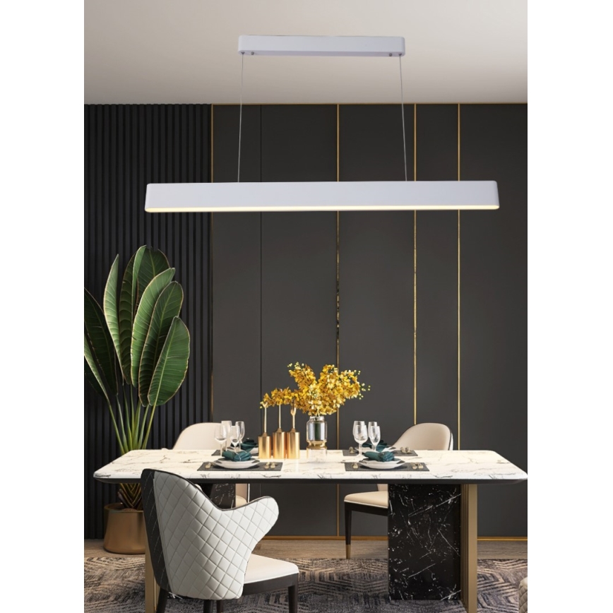 Immax NEO 07157-W120X - LED RGB+CCT Димируем пендел MILANO LED/40W/230V Tuya бял