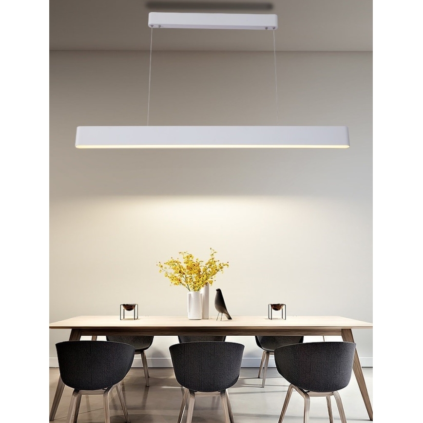 Immax NEO 07157-W120X - LED RGB+CCT Димируем пендел MILANO LED/40W/230V Tuya бял