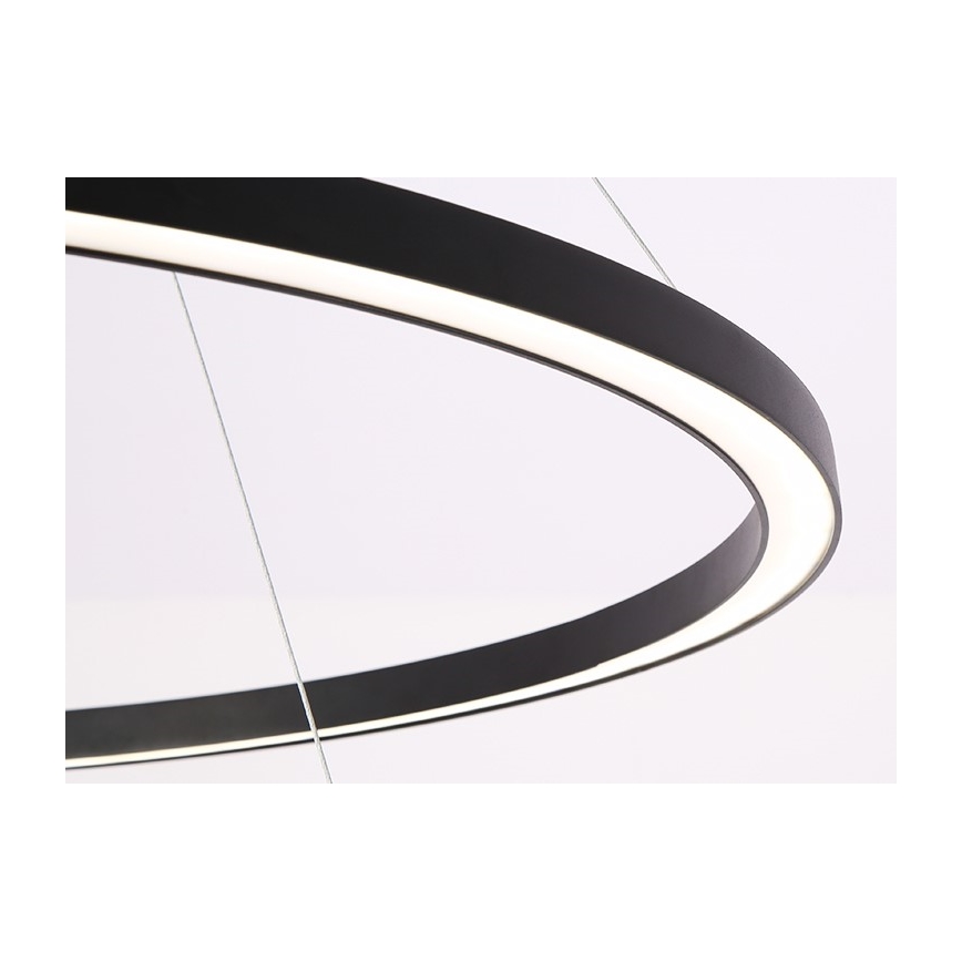 Immax NEO 07158-B80-60 - LED Димируем пендел FINO LED/93W/230V Tuya черен + дистанционно