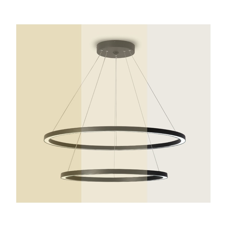 Immax NEO 07158-B80-60 - LED Димируем пендел FINO LED/93W/230V Tuya черен + дистанционно