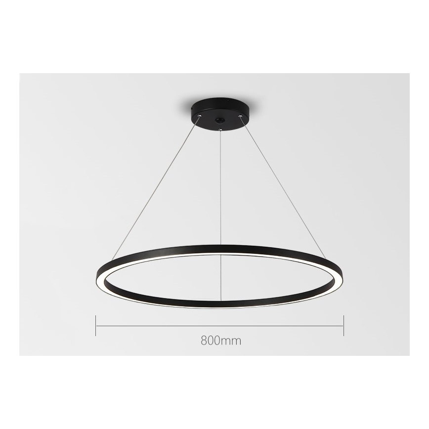 Immax NEO 07158-B80 - LED Димируем пендел FINO LED/60W/230V Tuya черен + дистанционно