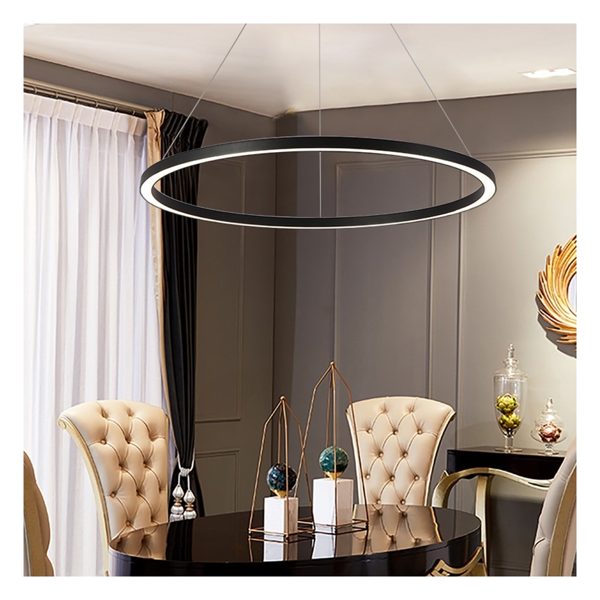 Immax NEO 07158-B80 - LED Димируем пендел FINO LED/60W/230V Tuya черен + дистанционно