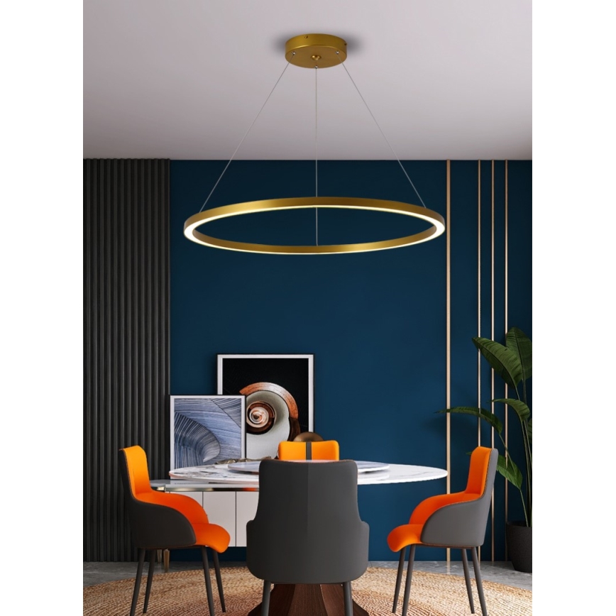 Immax NEO 07159-G80 - LED Димируем пендел FINO LED/60W/230V Tuya златист + дистанционно