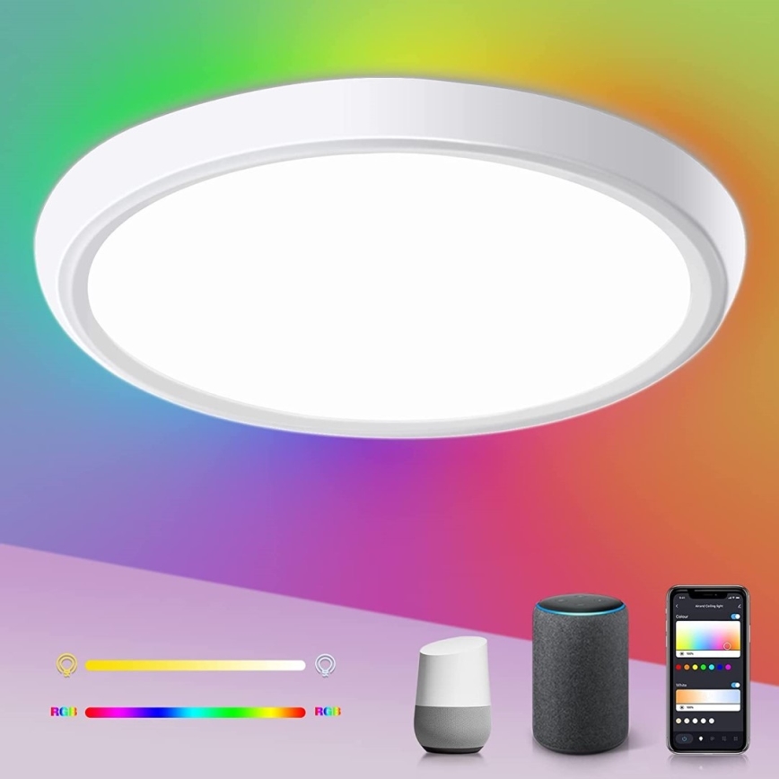 Immax NEO 07164-40 - LED RGB+CCT регулируемо таванно осветително тяло NEO LITE TUDO LED/50W/230V Wi-Fi Tuya + дистанционно управление