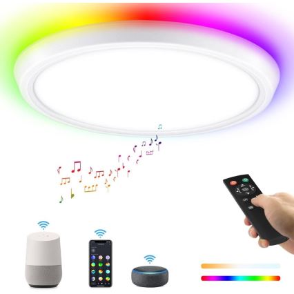 Immax NEO 07164-40 - LED RGB+CCT регулируемо таванно осветително тяло NEO LITE TUDO LED/50W/230V Wi-Fi Tuya + дистанционно управление