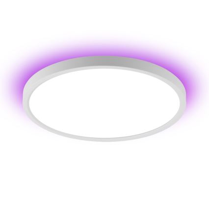 Immax NEO 07169-W60 - LED RGB+CCT Димируем плафон NEO LITE TUDO 65W/230V 2700-6500K Wi-Fi Tuya + дистанционно управление бял